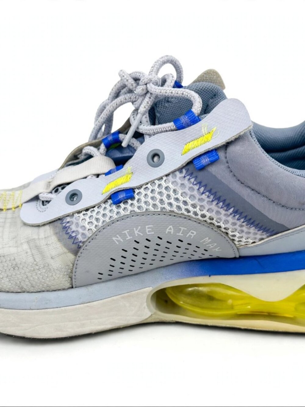 Nike Air Max 2021 Men's Running Shoes Grey Yellow - US 10